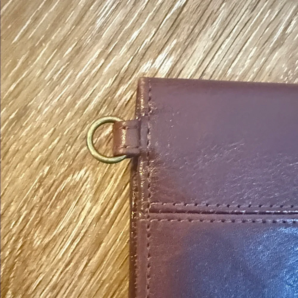 3/$20 Brookstone Brown Leather Tablet Sleeve with Magnetic Flap Electronics IPad